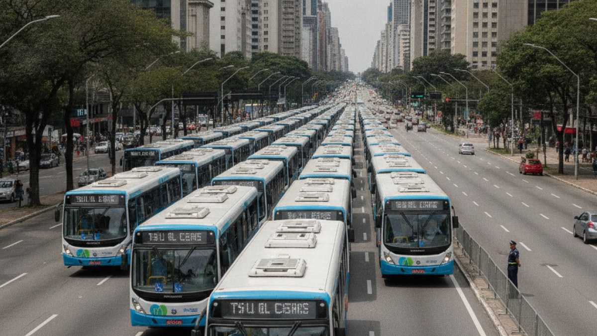 Imagem ilustrativa da notícia: São Paulo recebe reforço de 500 ônibus elétricos para a frota metropolitana