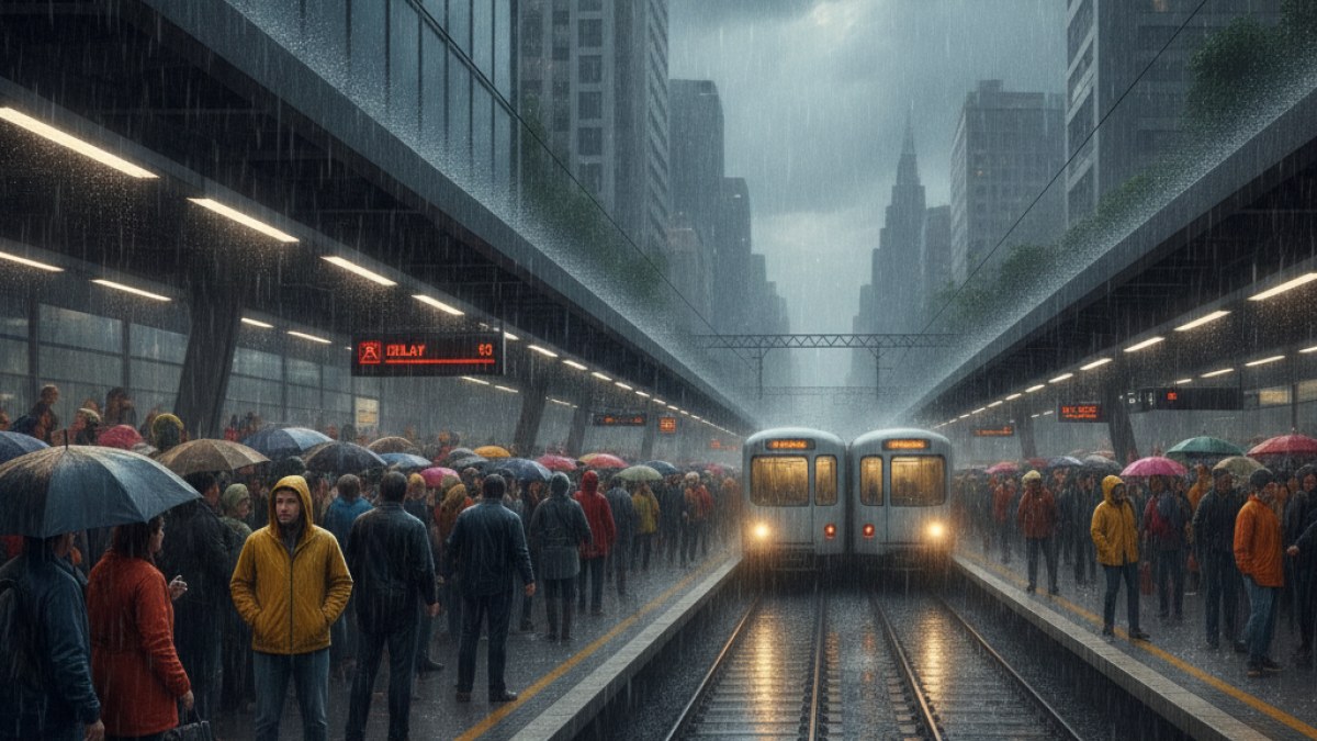 Imagem ilustrativa da notícia: Chuva causa transtornos no transporte público de São Paulo nesta manhã