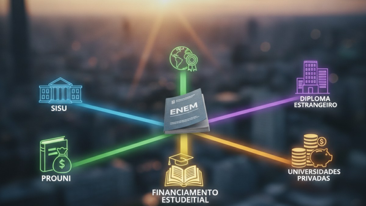 Imagem ilustrativa da notícia: Enem: Cinco rotas para o ensino superior que se abrem com a prova