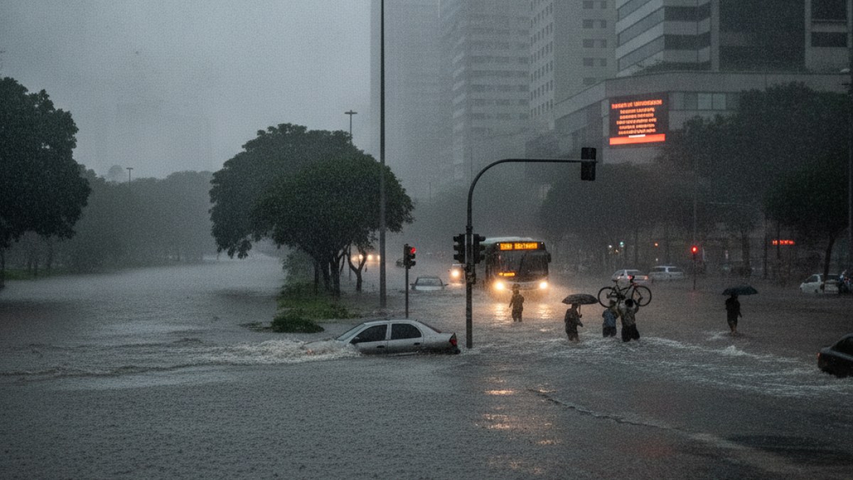 Imagem ilustrativa da notícia: Chuva intensa em SP: Cidades registram em um dia volume esperado para um mês; Defesa Civil alerta para instabilidade