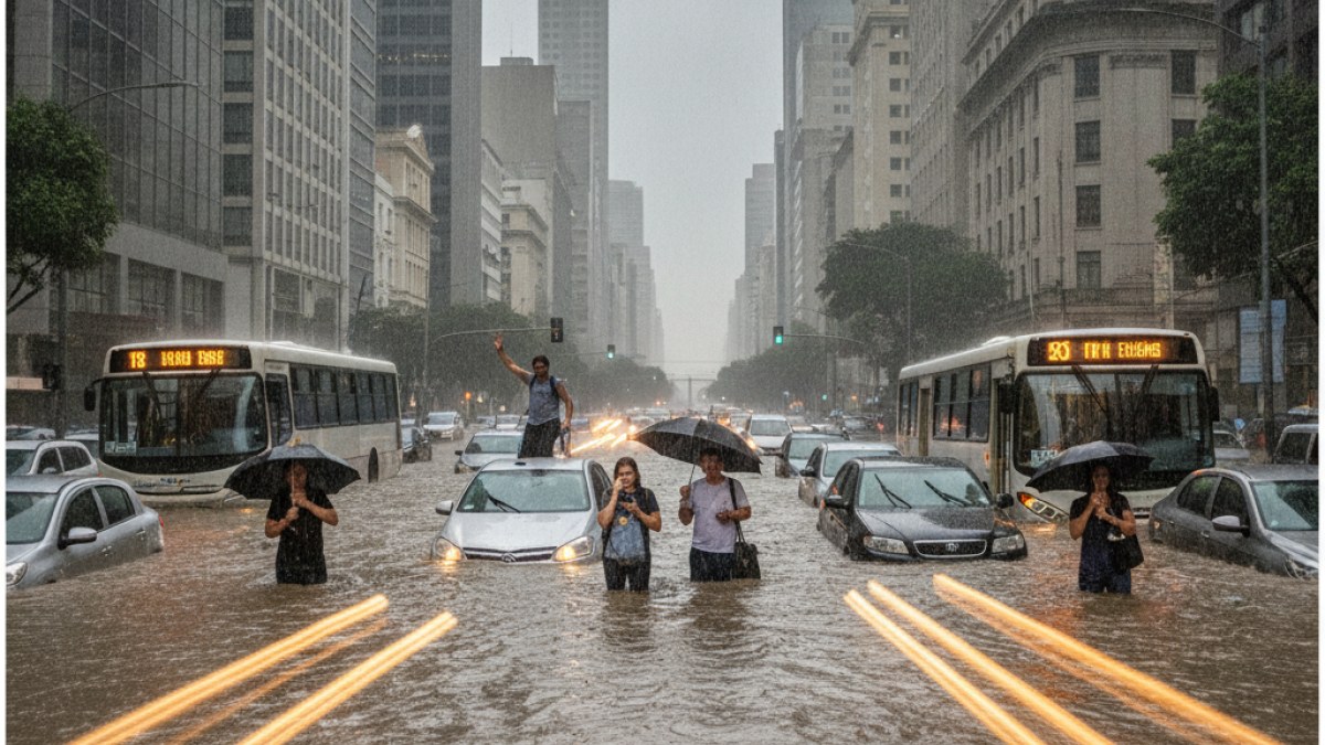 Imagem ilustrativa da notícia: São Paulo Entra em Estado de Atenção para Alagamentos Após Fortes Chuvas