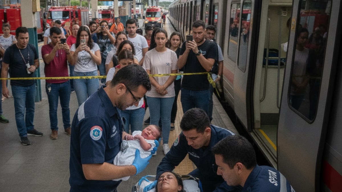 Imagem ilustrativa da notícia: Bebê Nasce em Estação de Trem na Zona Norte de São Paulo
