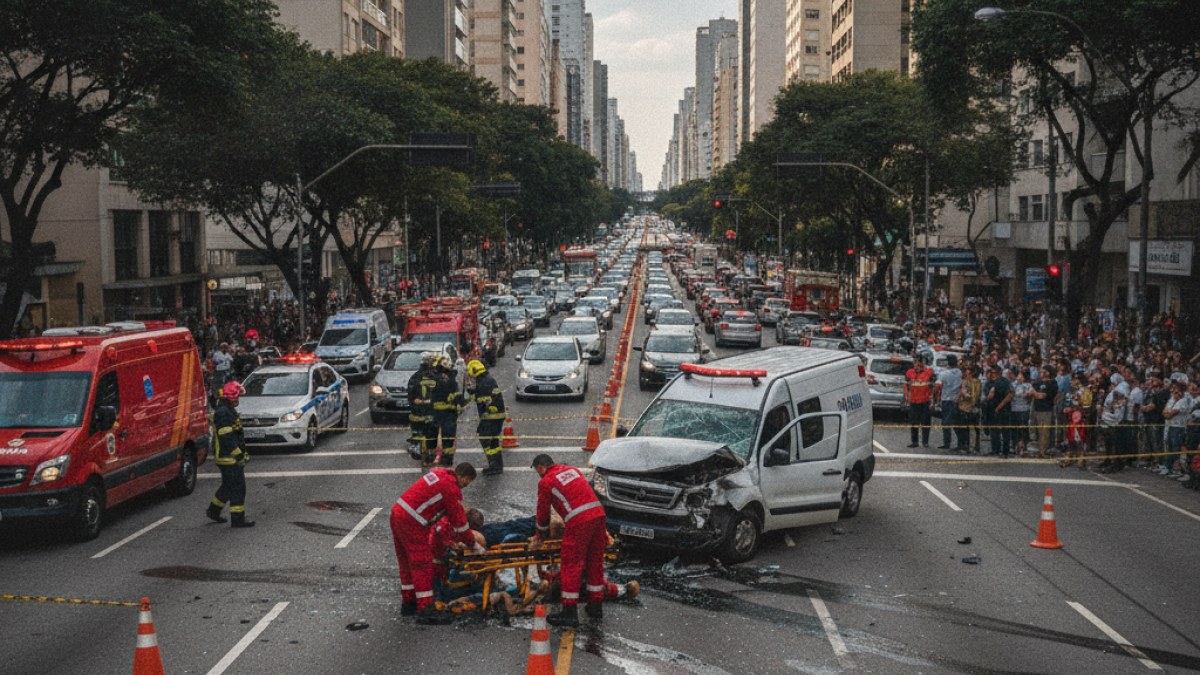 Imagem ilustrativa da notícia: Acidente na Zona Leste de São Paulo Deixa Três Feridos