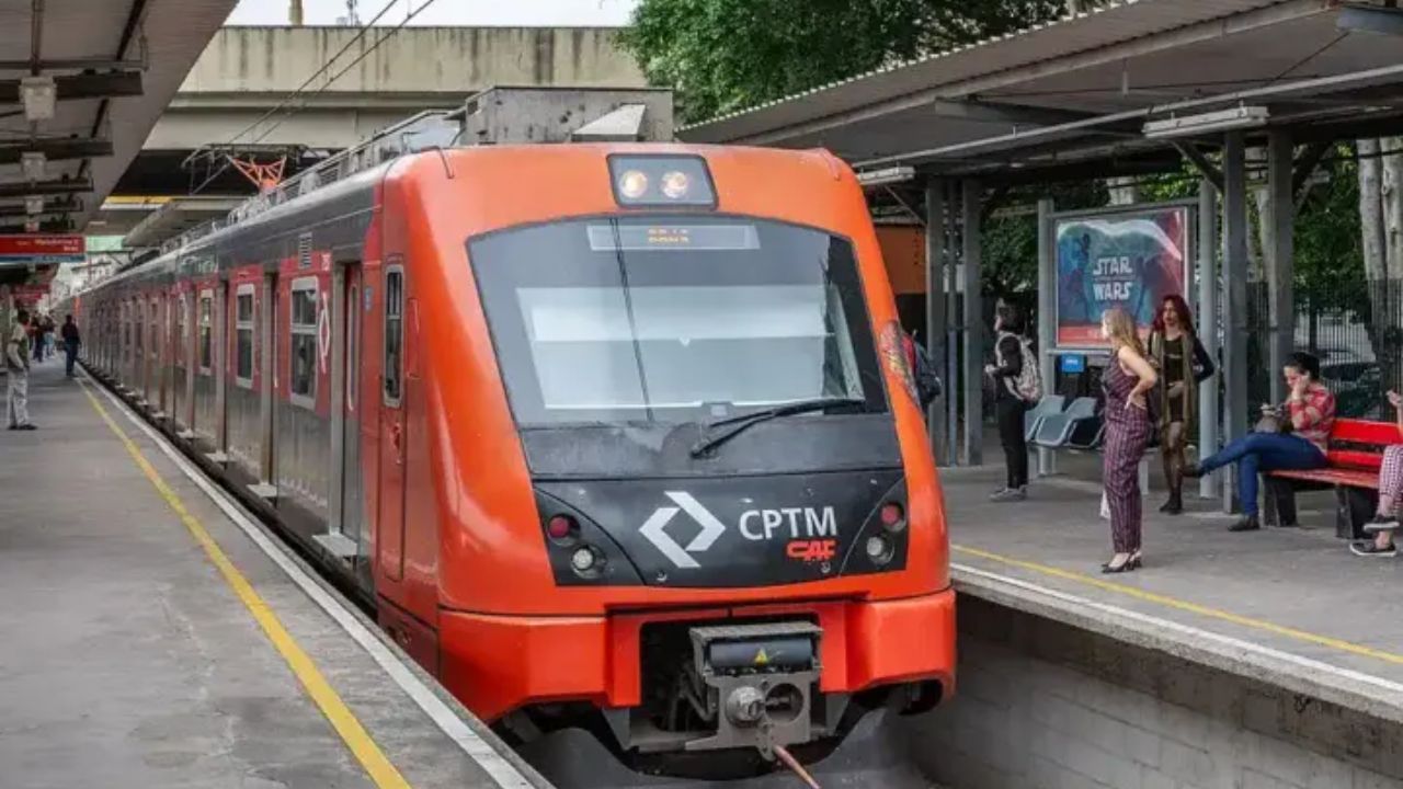 Imagem ilustrativa de um trem da CPTM em uma estação.