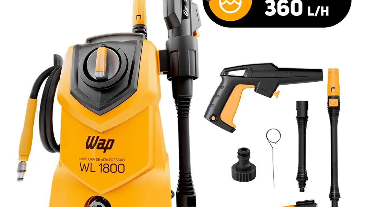 Lavadora de Alta Pressão WAP WL 1800: Potência Compacta para Limpeza Doméstica